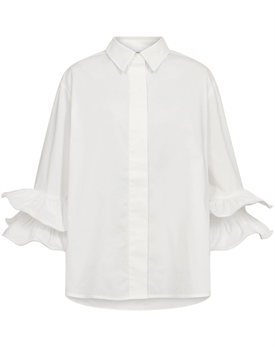 Co' Couture - HalenCC Flare Hemd - White